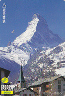 Carte Japon - SUISSE Montagne - MATTERHORN - Mountain Japan Prepaid Card - Switzerland - Site 193 - Mountains