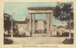 CPA FRANCE 11 " Montréal, Le Monument Aux Morts". - Sonstige & Ohne Zuordnung
