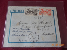 Lettre Du Togo De 1948 A Destination De Congo Belge Puis De La France - Cartas & Documentos