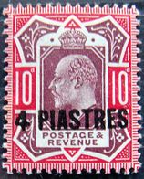 BRITISH LEVANT 1902 4pi On 10d King Edward VII MH - Britisch-Levant