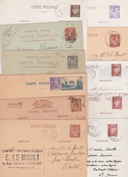 ENTIERS POSTAUX  - Trance   - Lot De 11 Cartes (à Voir 11 Scans) - Collections & Lots: Stationery & PAP