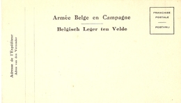 Belgique - Entier Postal Militaire - Armée Belge En Campagne, Belgisch Leger Ten Velde - Autres & Non Classés