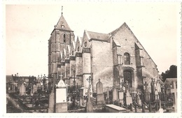 Dépt 80 - NAOURS - ÉPREUVE De CARTE POSTALE (photo R. LELONG) + PLAQUE De VERRE D'origine - L'Église Et Le Cimetière - Naours