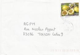 French Polynesia 2009 Mahina Passion Fruit Cover - Cartas & Documentos