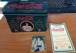 CARTES DE COLLECTION - METAL ART CARDS COCA COLA LADIES (lot De 20) - Andere & Zonder Classificatie