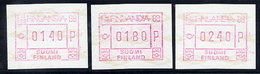 FINLAND 1988 FINLANDIA '88  Issue 3 Different Values MNH / ** .  Michel 4 - Timbres De Distributeurs [ATM]