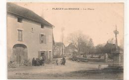 Flacey En Bresse - La Place -    CPA° - Autres & Non Classés