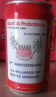 CAN COCA COLA - FRANCE - 1994 - 16/10/94 : 5ème ANNIVERSAIRE DE L'USINE COCA COLA DE SOCX - Cannettes