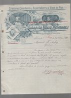 Alicante (Espagne) Lettre à Entête  ZARAGOZA LLACER HERMANOS  Vinos Del Pais 1910 (PPP14541) - Spain