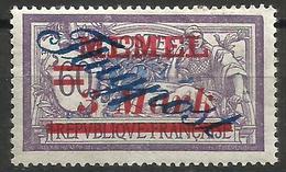 Memel (Klaipeda) - 1922 Merson Airmail Overprint 3m/60c MH *    Mi 79  Sc C18 - Ungebraucht
