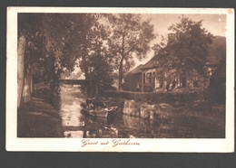 Giethoorn - Groet Uit Giethoorn - Geanimeerd - 1929 - Bootje - Giethoorn