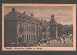 Delcampe - Enschede - Gemeentelijk Lyceum Met Markt - Nieuwstaat - Enschede