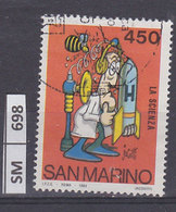 SAN MARINO  1984	Jacovitti L. 450 Usato - Gebruikt