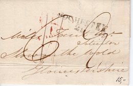 12 June 1820 Complete Letter From  ROCHESTER Naar Gloucestershire - ...-1840 Prephilately