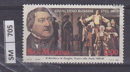 SAN MARINO  1992	 Rossini L. 1200 Usato - Gebraucht