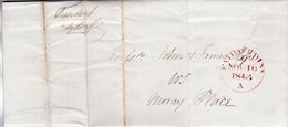 10 Nov 1843 Complete Letter  With PAID EDINB A - ...-1840 Vorläufer