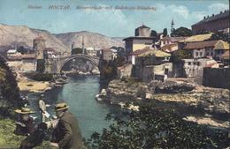 CPA Carte Postale Bosnie Herzégovine Mostar Moctap Römerbrücke Mit Radobolja Mündung YT 67 CAD 21 X 1913 Mostar - Bosnia And Herzegovina