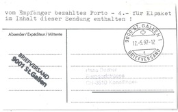 Paketadresse  "Briefversand St.Gallen" - Konolfingen           1997 - Covers & Documents