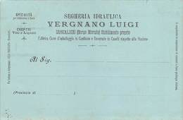 0258 "(TO) MONCALIERI-BORGO MEERCATO-SEGHERIA IDRAULICA VERGNANO LUIGI-SPECIALITA' TIMBRATURA A FUOCO" CART SPED 1903 - Shopkeepers