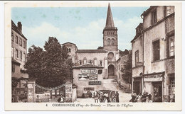 CPA COMBRONDE - Place De L'Eglise . - Combronde