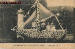 CHAILLE-LES-MARAIS CARNAVAL  FETE DES FLEURS BATEAU FLEURI CHAR 5 JUILLET 1925 85 VENDEE - Chaille Les Marais