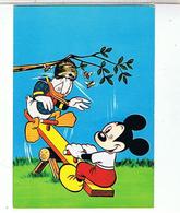 DISNEY  DONALD   MICKEY  S'EN  BALANCE     N°18  CPM    TBE  1H62 - Disneyland