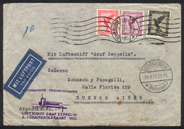 28 GERMANY: Cover Sent By Zeppelin From Hamburg To Buenos Aires On 29/SE/1933, Fran - Otros & Sin Clasificación