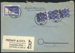 62 GERMANY: Airmail Cover Sent From Hamburg To Buenos Aires On 6/JUL/1948, It Bears - Other & Unclassified