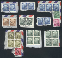 70 GERMANY: Lot Of Definitive Stamps, Including Many Used Horizontal Pairs, Michel - Sonstige & Ohne Zuordnung