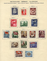 82 EAST GERMANY: Balance Of Collection Of Used Stamps On Schaubek Album Pages, Fine - Autres & Non Classés