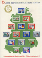 84 EAST GERMANY: Collection Of Stamps And Souvenir Sheets Of 1964 To 1966 On Pages, - Other & Unclassified