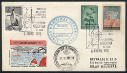 88 ARGENTINE ANTARCTICA: 9/JA/1973 Tourist Cruises To Antarctica, FIRST TRIP Of The - Otros & Sin Clasificación