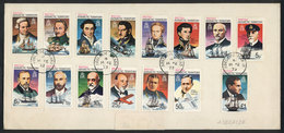 92 BRITISH ANTARCTIC TERRITORY: "Set Of Antarctic Explores (15 Values) On Cover Can - Storia Postale