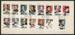 92 BRITISH ANTARCTIC TERRITORY: "Set Of Antarctic Explores (15 Values) On Cover Can - Covers & Documents