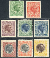 96 DANISH ANTILLES: Sc.51/58, 1915 Christian X, Complete Set Of 8 Unmounted Values, - Curazao, Antillas Holandesas, Aruba