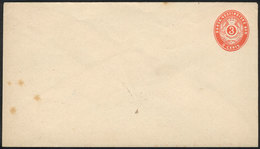 97 DANISH ANTILLES: Unused 3c. Stationery Envelope, Fine Quality, Low Start. - Dinamarca (Antillas)