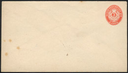 97 DANISH ANTILLES: Unused 3c. Stationery Envelope, Fine Quality, Low Start. - Danemark (Antilles)