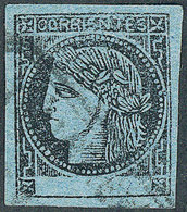 121 ARGENTINA: GJ.3, With Very Rare Rectangular Datestamp To Be Determined, Excellen - Corrientes (1856-1880)