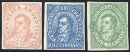 149 ARGENTINA: UNADOPTED ESSAYS, Lithographed And Printed By Roberto Lange In 1863, - Otros & Sin Clasificación