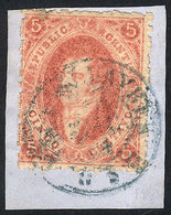 154 ARGENTINA: GJ.19, 2nd Printing Worn Impression, Superb Example On A Fragment Wit - Autres & Non Classés