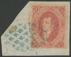 158 ARGENTINA: GJ.20, 3rd Printing, Superb Copy Tied On Fragment By Mute Cancel Of P - Otros & Sin Clasificación