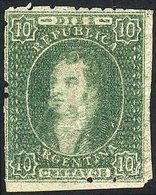165 ARGENTINA: GJ.23, 10c. Dull Impression, Mint, Good Example, Catalog Value US$100 - Sonstige & Ohne Zuordnung