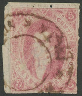 175 ARGENTINA: GJ.25b, 4th Printing, With Varieties: Paper Fold + Partial Double Imp - Other & Unclassified