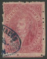 182 ARGENTINA: GJ.25Ba, 4th Printing, In The Rare INTENSE Lilac-rose, Also Mulatto, - Other & Unclassified