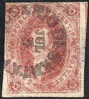 192 ARGENTINA: GJ.34, 8th Printing, Used In Rosario, VARIETY In Cancel: Without Year - Autres & Non Classés