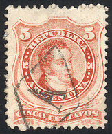 198 ARGENTINA: "GJ.38, With The Very Rare ""carteria"" Cancel ""A In Rhombus"", Very - Otros & Sin Clasificación