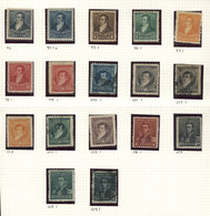 220 ARGENTINA: GJ.174/189, Cmpl. Set With Large Sun Wmk And Perf 11½, Some Used, The - Other & Unclassified