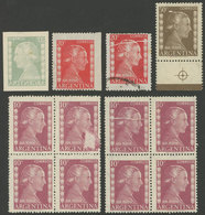 290 ARGENTINA: GJ.1005 + Other Values, Eva Perón, 2 Blocks Of 4 + 3 Singles, ALL WIT - Altri & Non Classificati