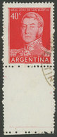 297 ARGENTINA: GJ.1039CJ, 1954/7 40c. San Martín, Typographed, Printed On Chalky Pap - Other & Unclassified