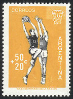 302 ARGENTINA: GJ.1151a, 1959 Basketball With TORCH OMITTED Variety, MNH, VF Quality - Other & Unclassified